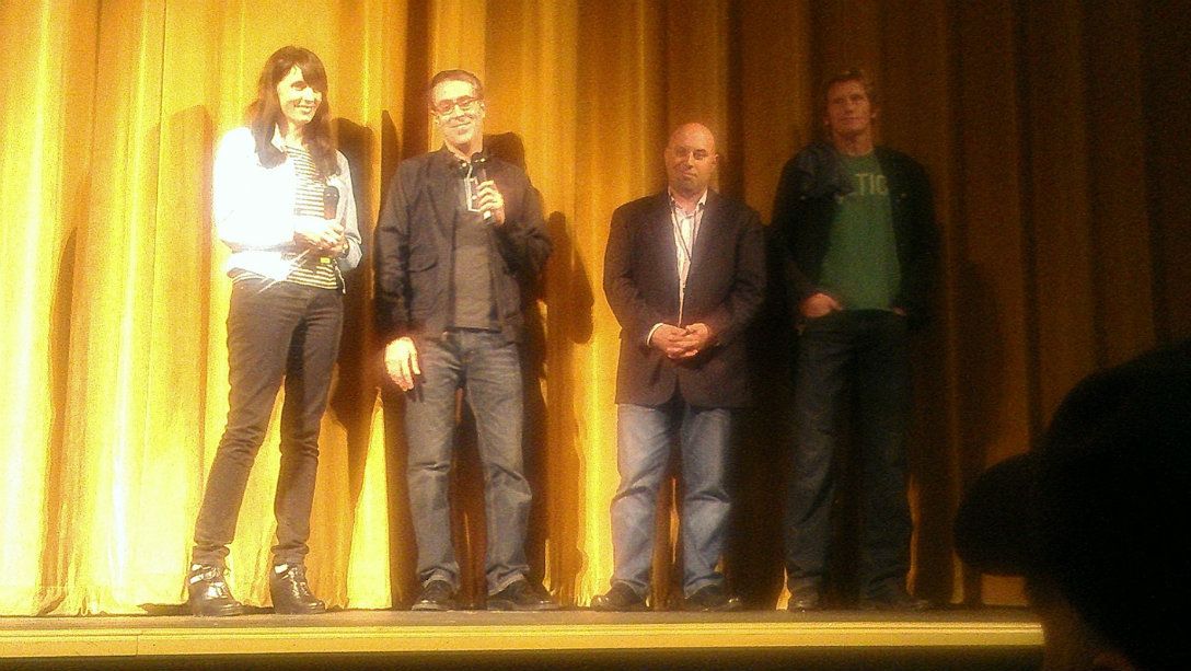 IMAG0072, "Burn" directors Brenna Sanchez & Tom Putnam and executive producers Jim Serpico & Dennis Leary at IFFBoston 2012