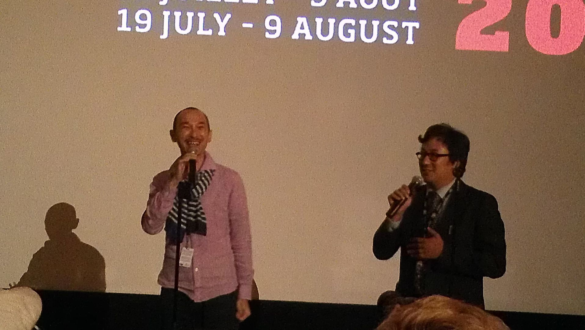 Shunichiro Miki, "The Warped Forest" filmmaker Shunichiro Miki and translator