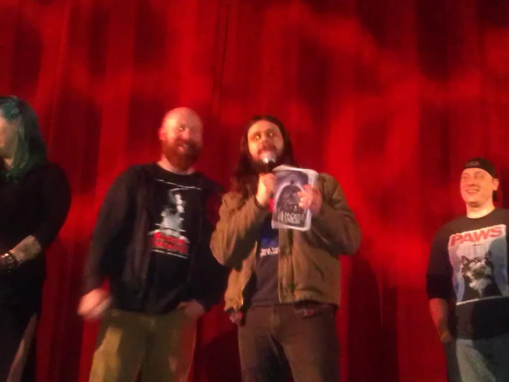 ALMOST HUMAN folks with their limited edition VHS!