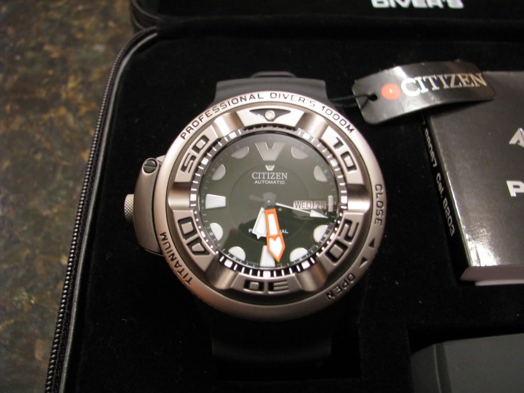 citizen professional diver 1000m