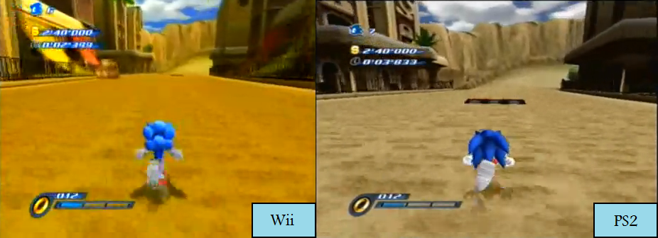 WiiPS2UnleashedSonicModelCompare.png