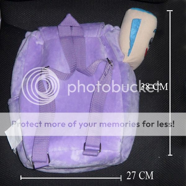 Dora The Explorer Plush Casual Soft Purple Backpack School Bag New 3 15"